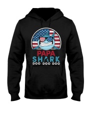 Vintage Papa shark doo Hooded Sweatshirt tile