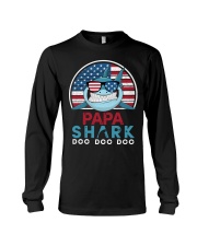 Vintage Papa shark doo Long Sleeve Tee tile