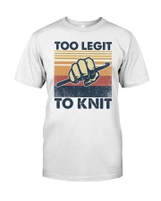 Too Legit To Knit Classic T-Shirt tile