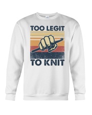 Too Legit To Knit Crewneck Sweatshirt tile