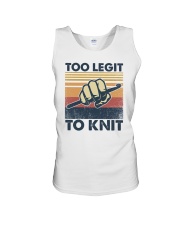 Too Legit To Knit Unisex Tank tile