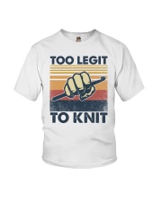 Too Legit To Knit Youth T-Shirt tile