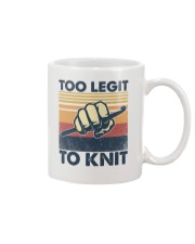 Too Legit To Knit Mug tile