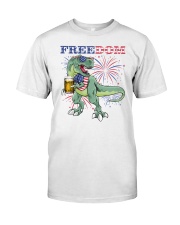 Dinosaur US Freedom Classic T-Shirt front
