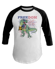 Dinosaur US Freedom Baseball Tee tile