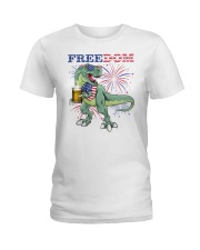 Dinosaur US Freedom Ladies T-Shirt tile