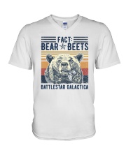 Bears Beets Battlestar Galactica V-Neck T-Shirt tile