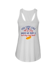 You look like the 4th of July Ladies Flowy Tank tile