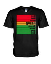 Black queen The most powerful piece in the game V-Neck T-Shirt tile