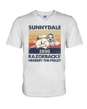 Sunnydale 1996 Razorbacks' Herbert the piglet V-Neck T-Shirt tile