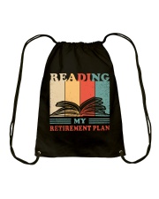 Reading My Retirement Plan Drawstring Bag tile