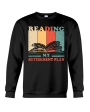 Reading My Retirement Plan Crewneck Sweatshirt tile