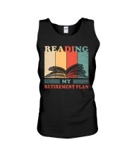 Reading My Retirement Plan Unisex Tank tile