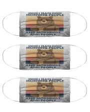Camping bear Cloth Face Mask - 3 Pack front