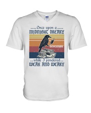 The Raven Edgar Allan Poe V-Neck T-Shirt tile