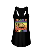 LGBTQ Pride Gender Is Garbage Ladies Flowy Tank tile