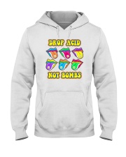 Drop acid not bombs Hooded Sweatshirt tile