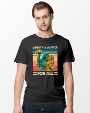 LGBT Liberty Justice For All Classic T-Shirt lifestyle-mens-crewneck-front-15