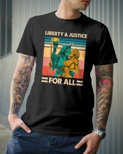 LGBT Liberty Justice For All Classic T-Shirt lifestyle-mens-crewneck-front-6