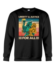 LGBT Liberty Justice For All Crewneck Sweatshirt tile