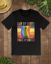 LGBTQ Pride Gay By Birth Proud By Choice Classic T-Shirt lifestyle-mens-crewneck-front-18