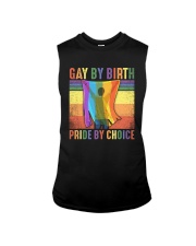 LGBTQ Pride Gay By Birth Proud By Choice Sleeveless Tee tile