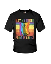 LGBTQ Pride Gay By Birth Proud By Choice Youth T-Shirt tile