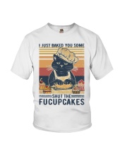 I Just Baked You Some Shut ThFucupcake Black Cat Youth T-Shirt tile
