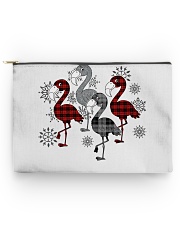 Christmas tartan flamingo Accessory Pouch tile