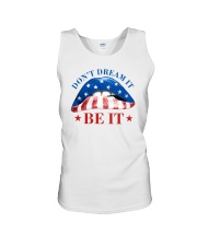 US flag Don't dream it Be it Unisex Tank tile