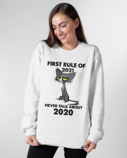 Cat first rule of 2021 Crewneck Sweatshirt apparel-crewneck-sweatshirt-lifestyle-front-13