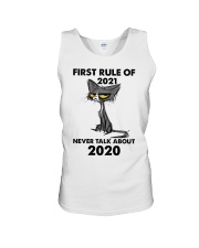 Cat first rule of 2021 Unisex Tank tile