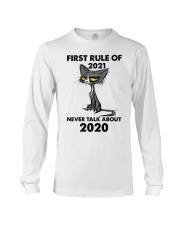 Cat first rule of 2021 Long Sleeve Tee tile