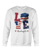 Reader Lovelife Happy Independence Day Crewneck Sweatshirt tile