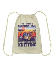 Knitting I Do Have A Retirement Plan Drawstring Bag tile