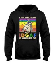 LGBTQ Pride I Am Who I Am And IDGAF Hooded Sweatshirt tile