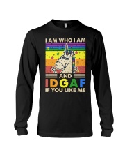 LGBTQ Pride I Am Who I Am And IDGAF Long Sleeve Tee tile