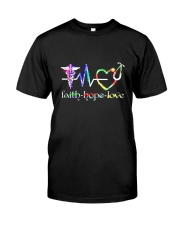 Health worker faith hope love Premium Fit Mens Tee tile