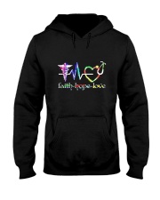 Health worker faith hope love Hooded Sweatshirt tile