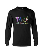 Health worker faith hope love Long Sleeve Tee tile