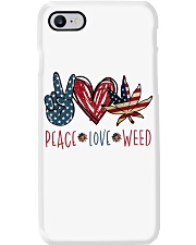 Peace Love Weed Phone Case tile