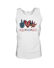 Peace Love Weed Unisex Tank tile