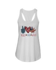 Peace Love Weed Ladies Flowy Tank tile