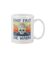 Knit fast Die warm Mug tile
