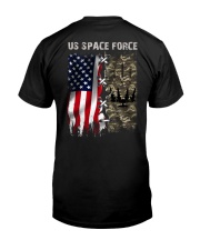 US Space Force American Flag Classic T-Shirt back