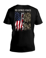 US Space Force American Flag V-Neck T-Shirt tile