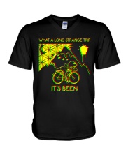 What a long strange trip it's been V-Neck T-Shirt tile