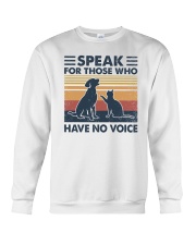 Retro vintage Speak for those Who have no voice Crewneck Sweatshirt tile