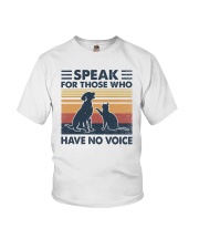 Retro vintage Speak for those Who have no voice Youth T-Shirt tile