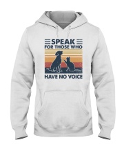 Retro vintage Speak for those Who have no voice Hooded Sweatshirt tile